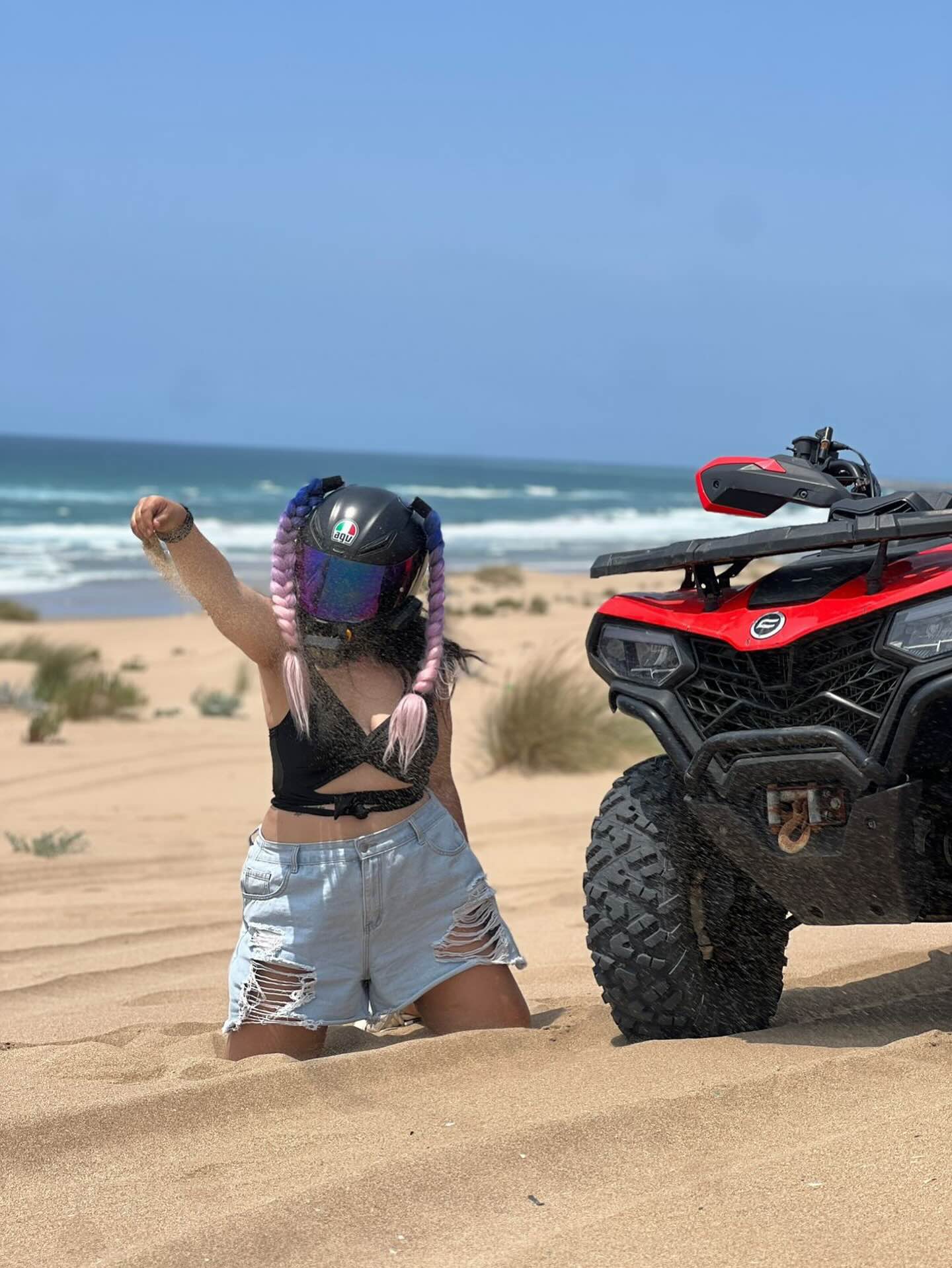 Coastal Riding quad ride Mehdia beach Kenitra Morocco